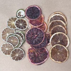 Naturally dried citrus slices - SPECIAL - blood orange, navel orange & lime - 50g